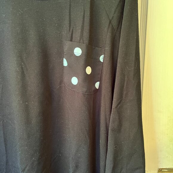 charming charlie medium black and white polka dot top/tunic - Picture 4 of 4